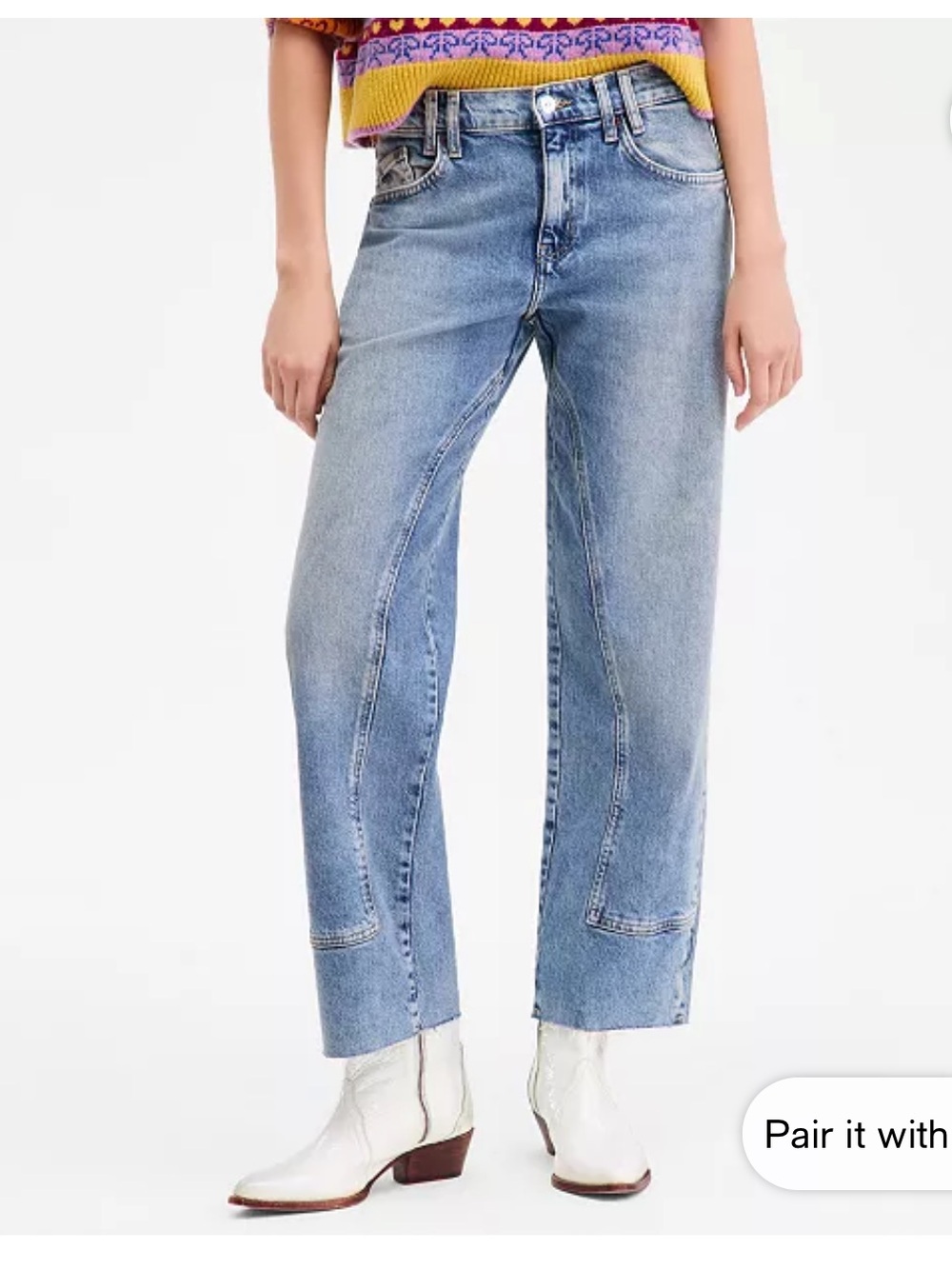 We The Free Mantra Straight Leg Jeans in Light Blue